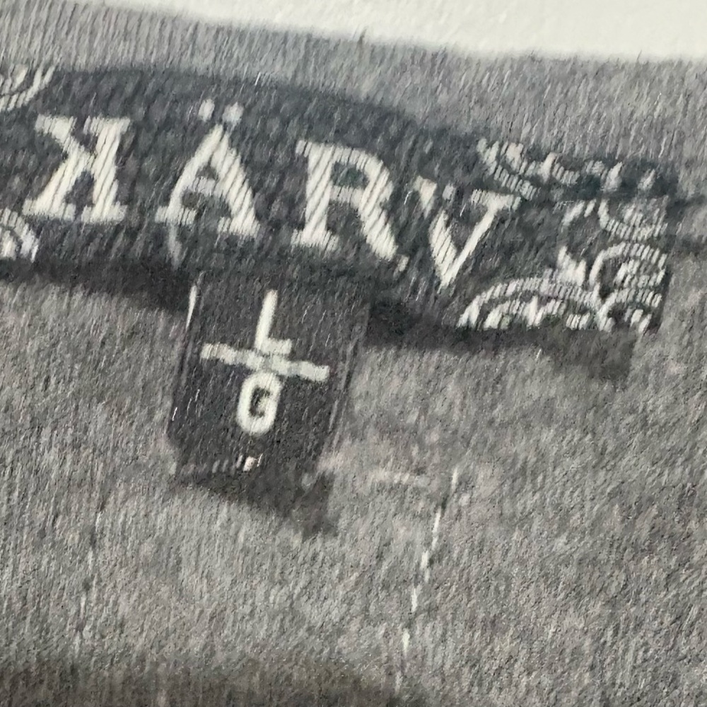 Karv Gray Patterned Women's Top Size L - Picture 3 of 7
